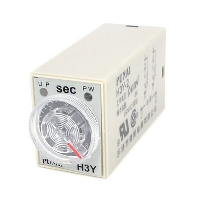 AC 250V 5A 0-60 초 노브 컨트롤 전자 타이머 지연 릴레이, 전기 릴레이,